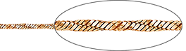 Цепь плетения "Снейк" из золота Артикул 303572К