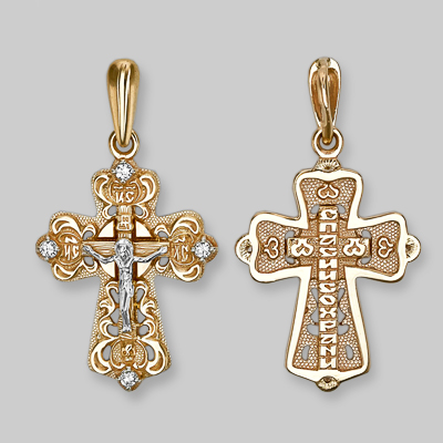 Крест из золота Артикул 03-1824-00-401-1111-03