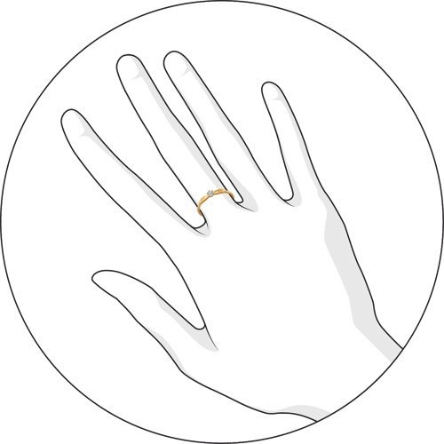 Помолвочное кольцо из золота с фианитом Артикул 016538