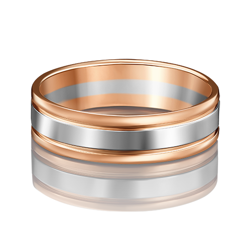 Обручальное кольцо из комбинированного золота Артикул 01-3490-00-000-1111-39