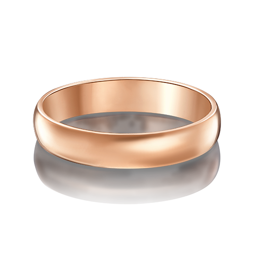 Обручальное кольцо из красного золота Артикул 01-3391-00-000-1110-11