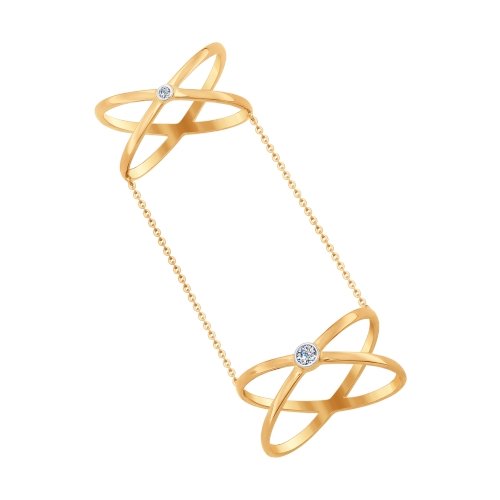 Кольцо На фалангу из золота от бренда «Sokolov» Артикул 017058