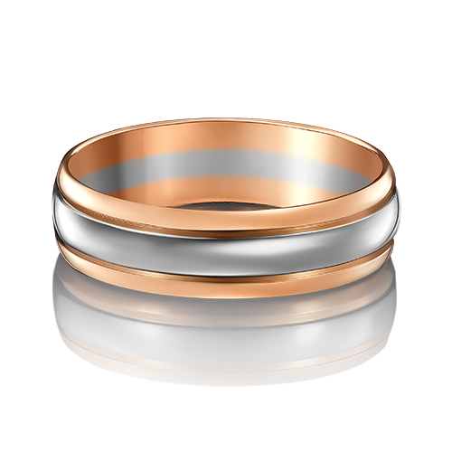 Обручальное кольцо из комбинированного золота Артикул 01-3249-00-000-1111-39