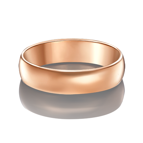 Обручальное кольцо из красного золота Артикул 01-3395-00-000-1110-11