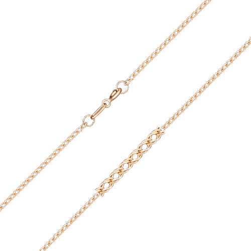 Цепь плетения "Двойной ромб" из золота Артикул 21-0303-030-1110-17