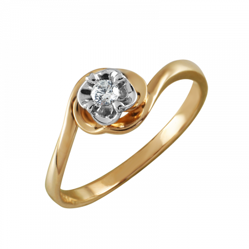 Кольцо Помолвочное из золота Артикул 01-114446