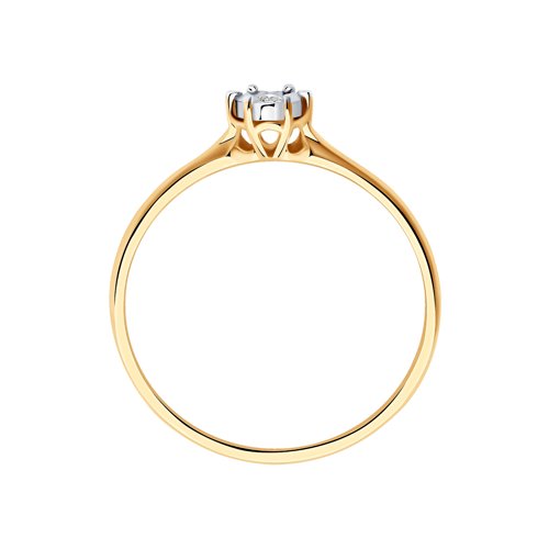 Помолвочное кольцо из золота с бриллиантом Артикул 1011395