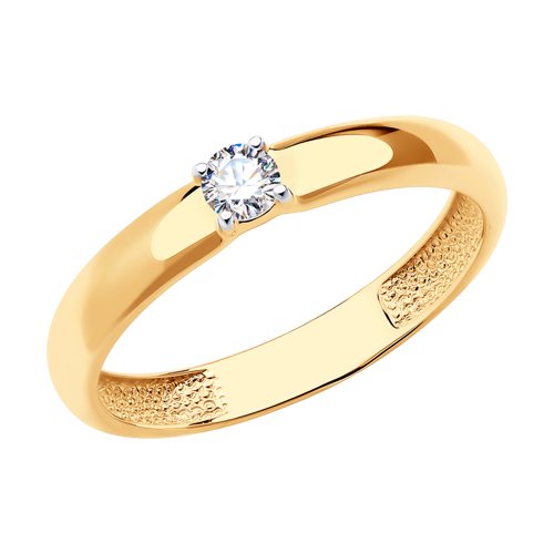 Помолвочное кольцо из золота со Swarovski Zirconia Артикул 81010221
