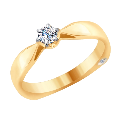 Кольцо Помолвочное из золота от бренда «Sokolov» Артикул 1011666