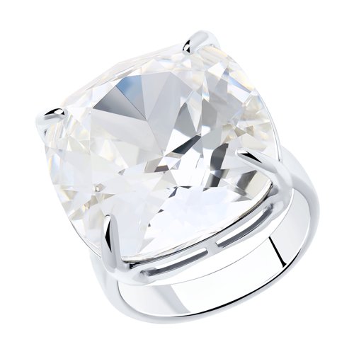 Кольцо из серебра с кристаллом Swarovski Артикул 94-110-00762-1
