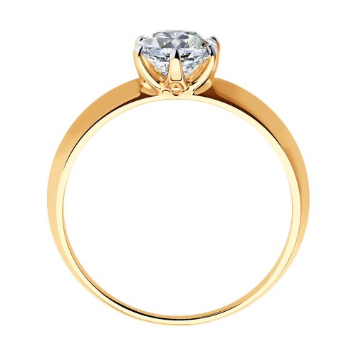 Помолвочное кольцо из золота со Swarovski Zirconia Артикул 81010245
