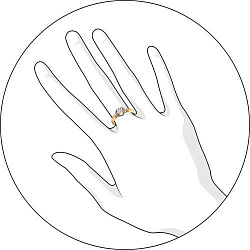 Кольцо из золота со Swarovski Zirconia