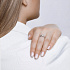 Помолвочное кольцо из белого золота со Swarovski Zirconia Артикул 81010226