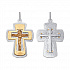 Крест из комбинированного золота от бренда «Sokolov» Артикул 121406