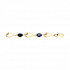 Браслет из золота с синими корунд (синт.) Артикул 750343