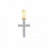Крест из золота с фианитами Артикул 034851