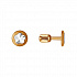 Серьги-пусеты из золота с алмазной гранью Артикул 022364