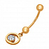 Пирсинг «В пупок» из золота от бренда «Sokolov» Артикул 060115