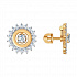 Серьги Пусеты из золота от бренда «Sokolov» Артикул 026980