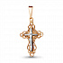Крест из золота от бренда «Аквамарин» Артикул 10278