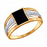 Кольцо Печатка из золота от бренда «Sokolov» Артикул 017173