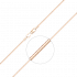 Цепь плетения "Снейк" из золота Артикул 21-1009-030-1110-17
