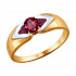 Кольцо из золота с рубином Артикул 4010617