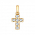 Крест из золота со Swarovski Zirconia Артикул 81030063