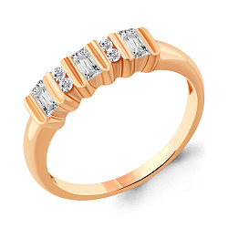 Кольцо Помолвочное из золота от бренда «Аквамарин»