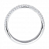 Женское кольцо из белого золота с бриллиантами Артикул 1010256