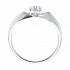 Помолвочное кольцо из белого золота со Swarovski Zirconia Артикул 81010215