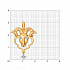 Подвеска знак зодиака из золота с фианитами Артикул 034806