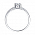 Стильное кольцо из белого золота c бриллиантами Артикул 1011116