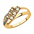 Кольцо из золота с жёлтыми Swarovski Zirconia Артикул 81010443