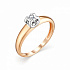 Помолвочное кольцо из комбинированного золота Империал с бриллиантом Артикул К0239-120