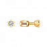 Серьги-пусеты из золота с бриллиантами Артикул 1020348