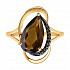 Кольцо из золота с раухтопазом и фианитами Артикул 716001