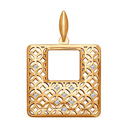 Подвеска из золота от бренда «Sokolov»