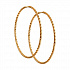 Серьги конго из золота с алмазной гранью Артикул 140156