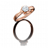 Помолвочное кольцо из золота с фианитом Артикул 01-4976-00-501-1110-38