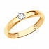 Помолвочное кольцо из золота со Swarovski Zirconia Артикул 81010221