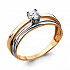 Кольцо Помолвочное из золота от бренда «Аквамарин» Артикул 66568