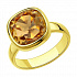 Кольцо из золочёного серебра с кристаллом Swarovski Артикул 93010846