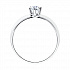 Помолвочное кольцо из белого золота со Swarovski Zirconia Артикул 81010226