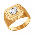 Кольцо Печатка из золота от бренда «Sokolov» Артикул 014021