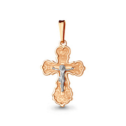 Крест из золота от бренда «Аквамарин»