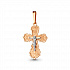 Крест из золота от бренда «Аквамарин» Артикул 10234