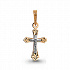 Крест из золота от бренда «Аквамарин» Артикул 12715