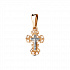 Крест из золота от бренда «Аквамарин» Артикул 10013