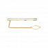 Лаконичный зажим для галстука из красного золота Артикул 090008